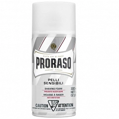 Proraso White Shaving Foam pianka do golenia, skóra wrażliwa 300ml