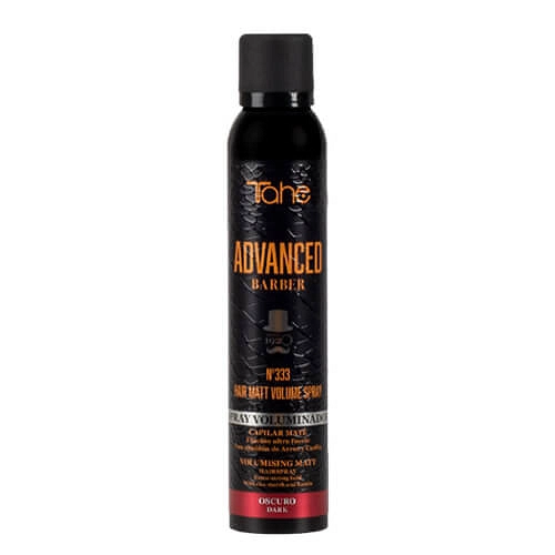 Tahe ADVANCED BARBER No. 333 Hair Matt Volume Puder w sprayu nadający objętość do włosów dla mężczyzn (dark) 200ml