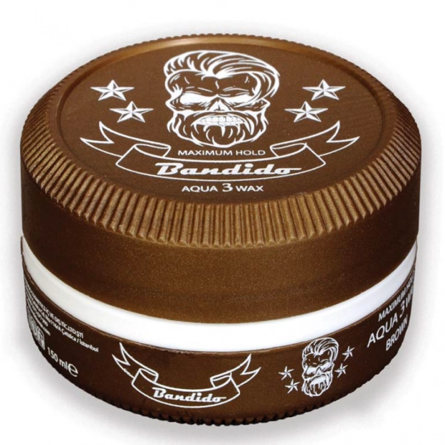 Bandido Hair Wax 3 Brown wodny wosk do włosów o zapachu wody kolońskiej 150ml