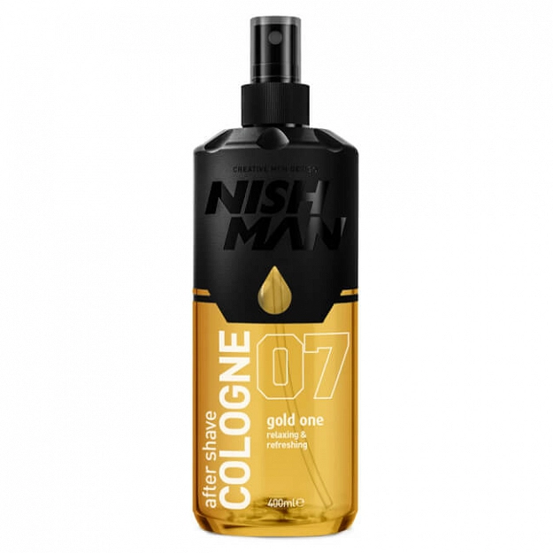 Nishman After Shave Cologne 07 Gold, woda kolońska po goleniu dla mężczyzn 400ml