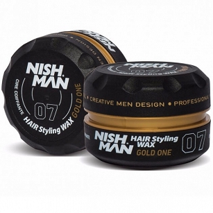 Nishman Styling Wax 07 Gold One pomada, średnie utrwalenie i połysk 150ml