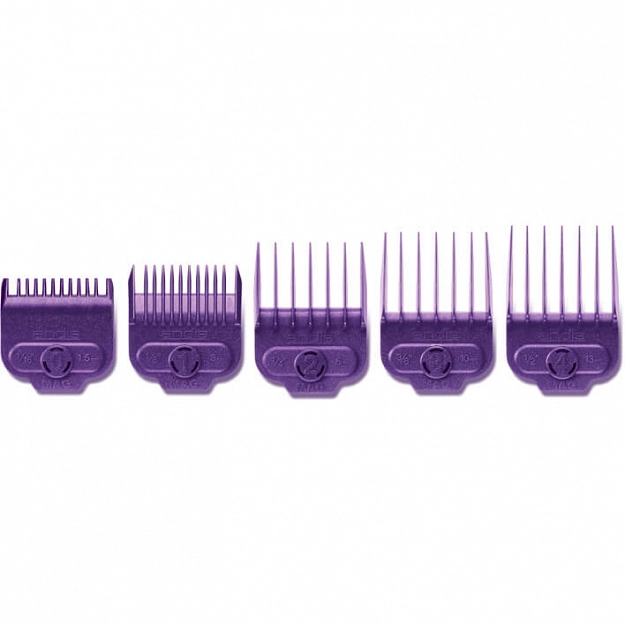 Andis Magnetic Comb Set S Magnetyczne Nasadki do maszynki, rozmiary 1,5mm, 3mm, 6mm, 10mm, 13mm