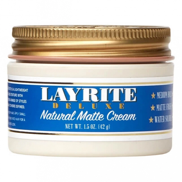 Layrite Natural Matte Cream Lekki matowy krem modelujący o średnim utrwaleniu do włosów dla mężczyzn 42g