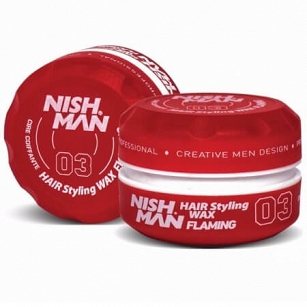 Nishman Styling Wax 03 Flaming pomada do włosów o zapachu mango, mocna 150ml
