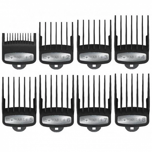 Wahl Premium Cuting Guides Komplet nasadek do maszynek TAPER, MAGIC CLIP, ICON, LEGEND, BALDING (3,6,10,13,16,19,22,25 mm)