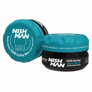Nishman Hair Styling Wax M4 Wosk matowy super mocny do włosów dla mężczyzn 100ml