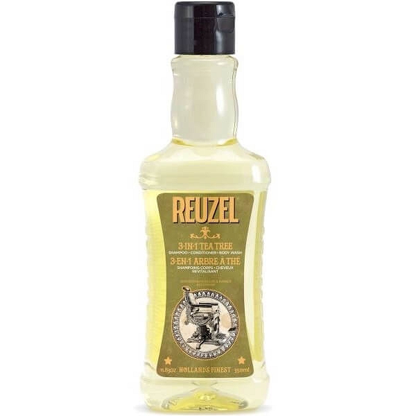 Reuzel 3-in-1 Tea Tree szampon, odżywka, żel pod prysznic 350ml