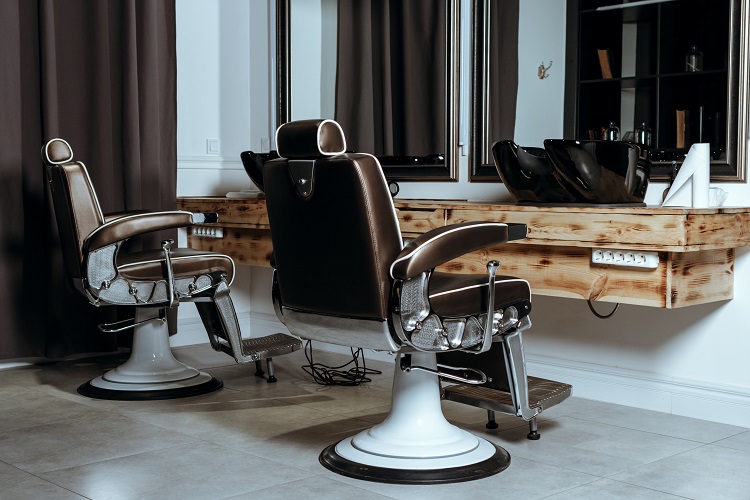 szaro - brązowy barbershop